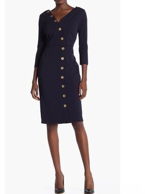 Alexia Admor Madison 314
Sleeve Button Front Sheath
Dress